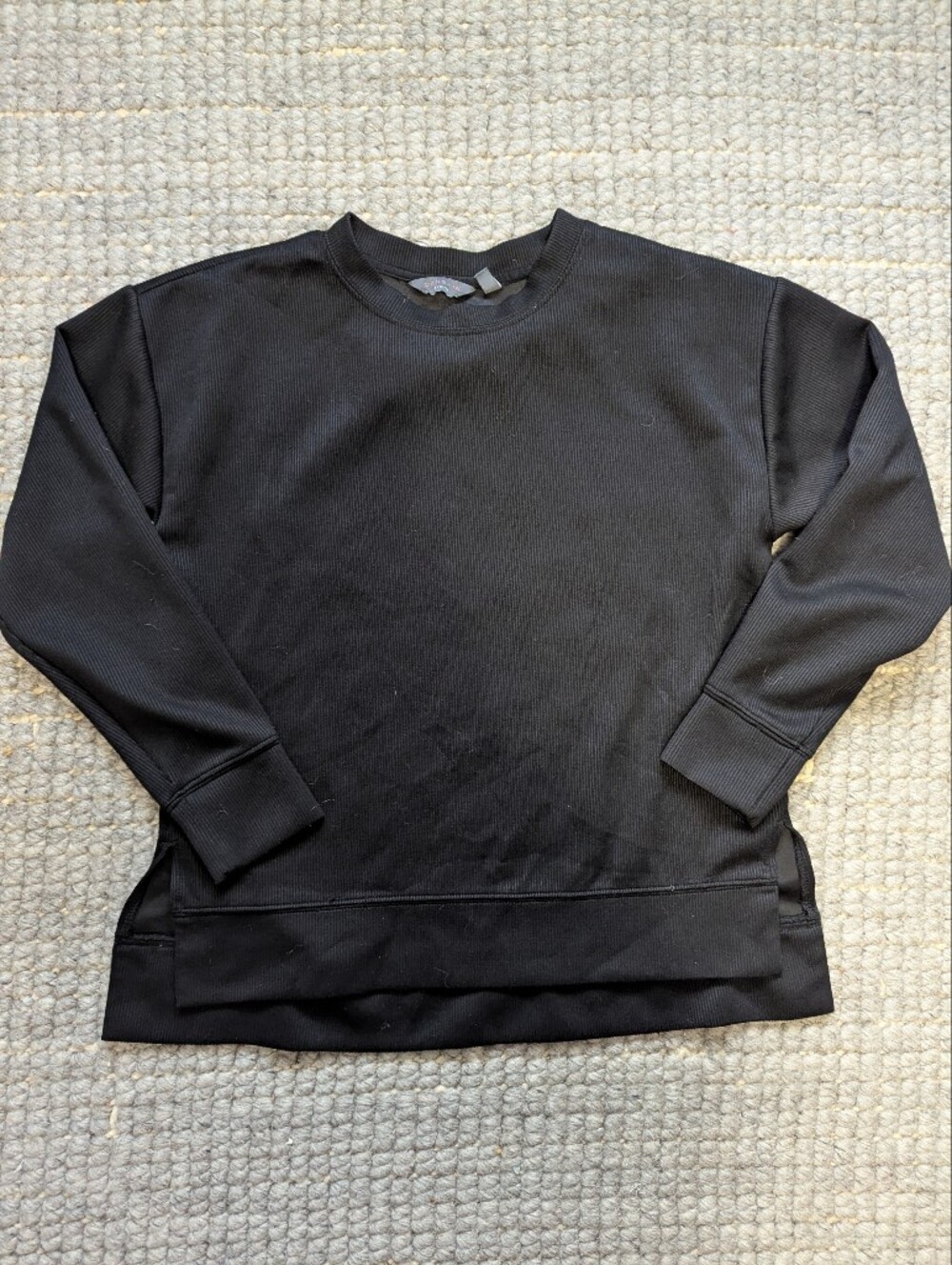 Danskin Black Crewneck Pullover Sweater Size M